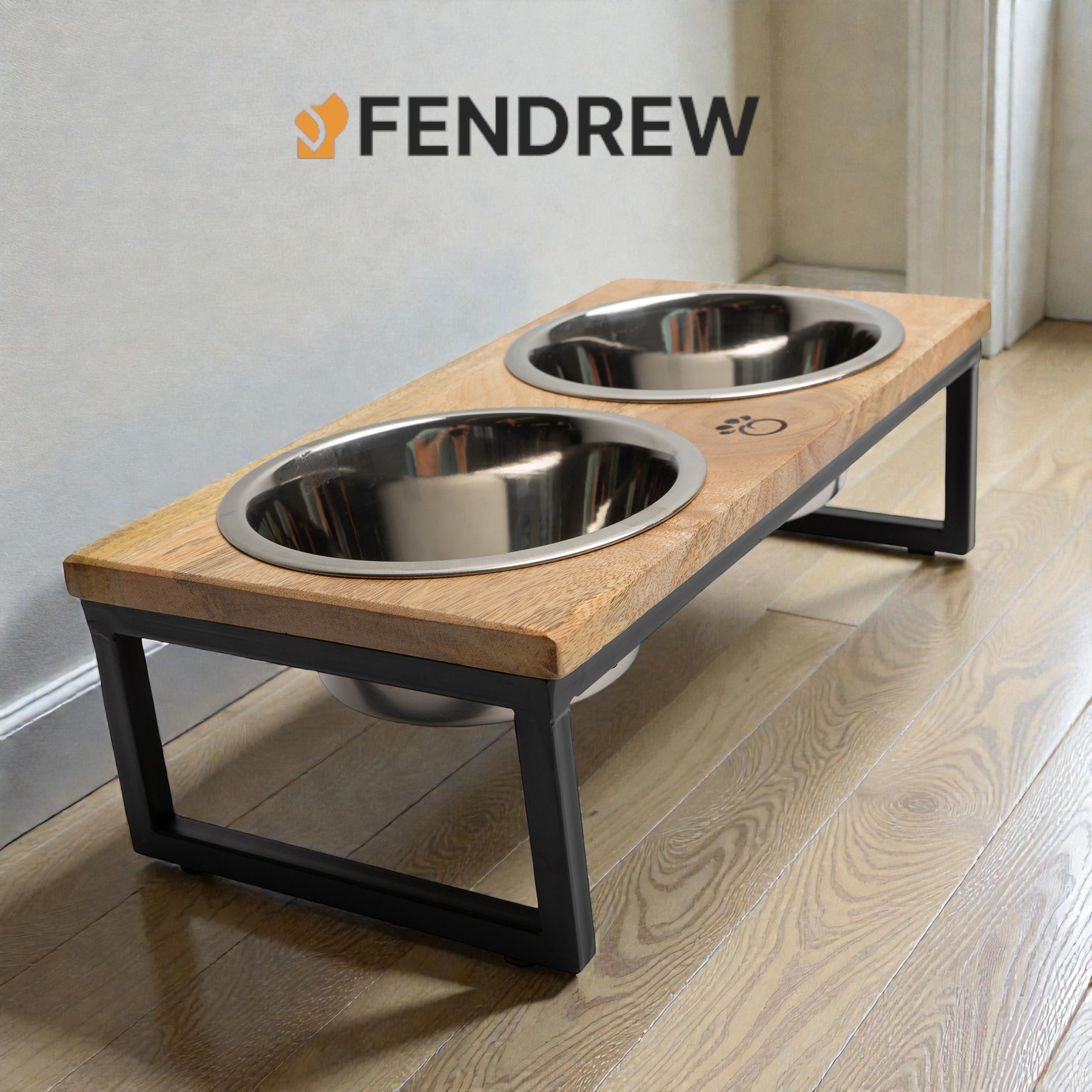 Wood & Metal Elevated Feeder