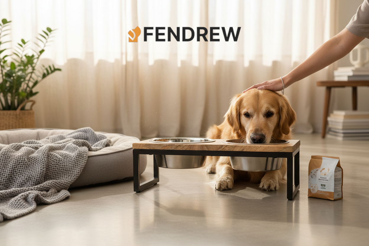 Wood & Metal Elevated Feeder